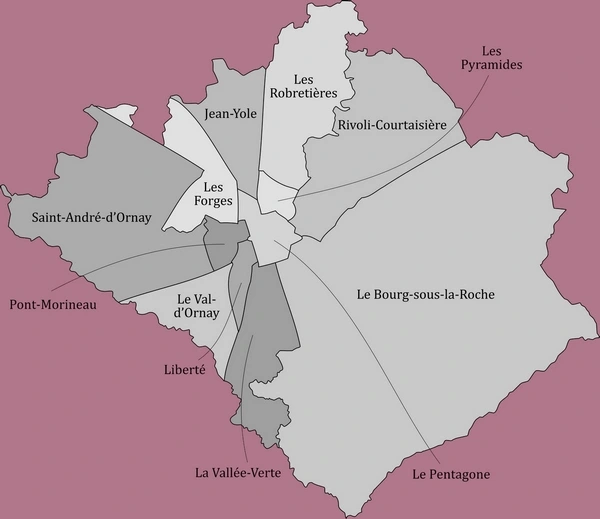 Les quartiers desservis par les infirmières et infirmiers à domicile Les quartiers desservis par les infirmières et infirmiers à domicile
